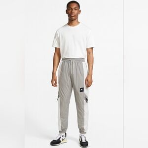 Nike Air Windrunner Mens Medium Gray Lined Woven Pants Running Track